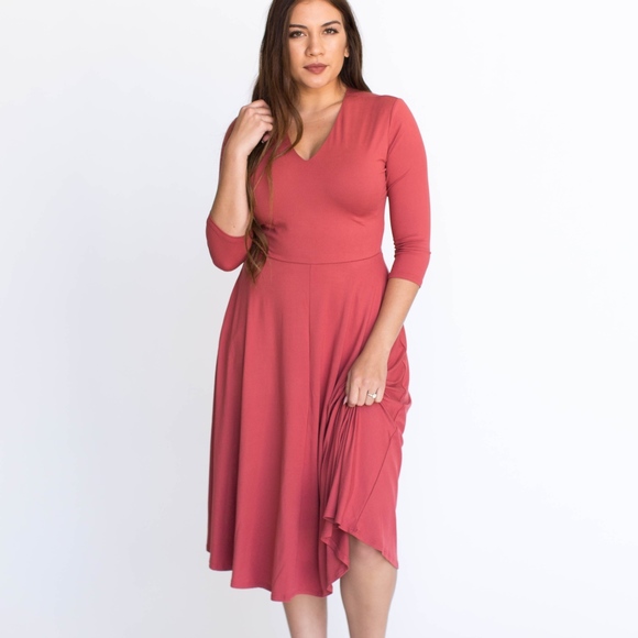 Agnes & Dora Dresses & Skirts - Curie Coral Dress-Midi